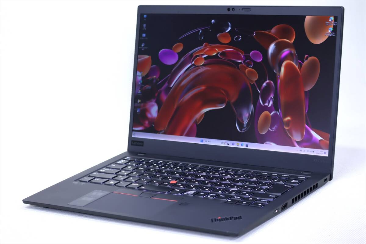 【1円～】Windows11 第10世代CPU搭載!バッテリー良好!2020年モデル!ThinkPad X1 Carbon Gen8 i5-10210U メモリ16G SSD256G 14.0FHD Wi-Fi6の画像1