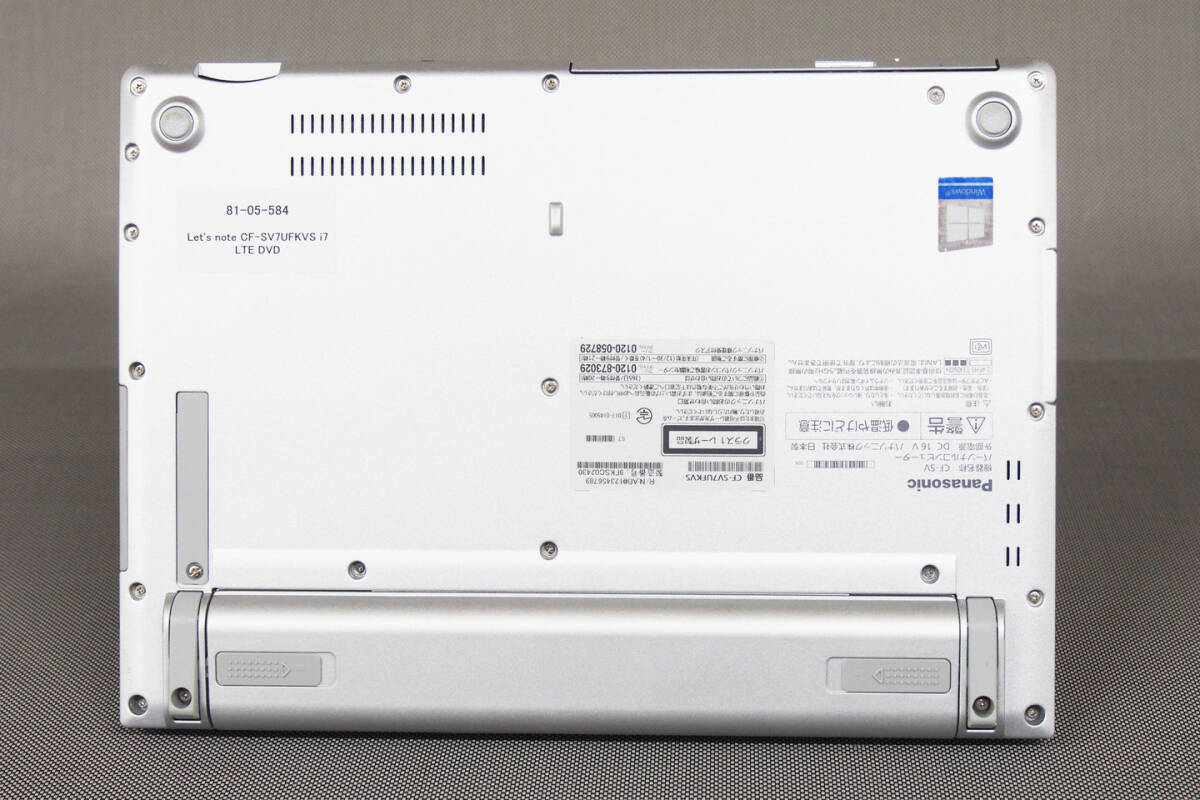 【即配】Corei7 Office2021 LTE DVDマルチドライブ Let's note CF-SV7UFKVS i7-8650U RAM16G SSD512G 12.1型WUXGA Win10Proリカバリ_画像6