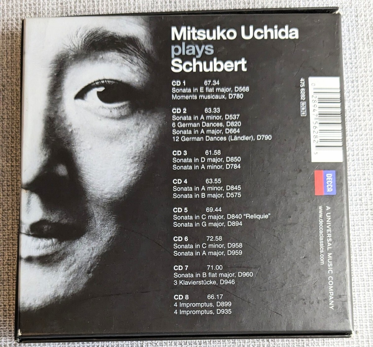 ◆内田光子　MITSUKO UCHIDA　plays schubert 8枚組 /　ベートーヴェン　2枚おまとめ　ピアニスト_画像3