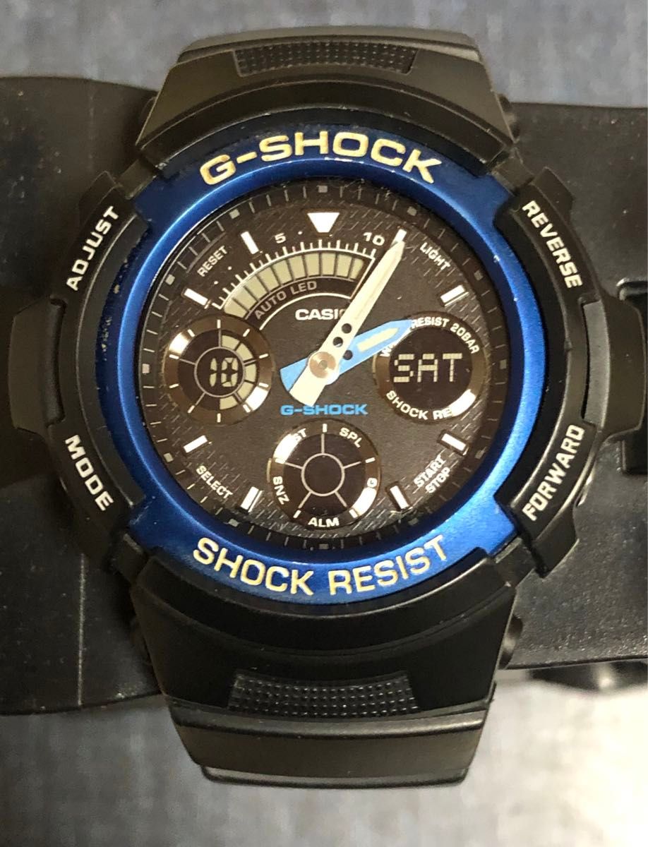 稼働品 CASIO カシオ  G-SHOCK Gショック AW-591-2JAF 腕時計 ブルー デジアナ