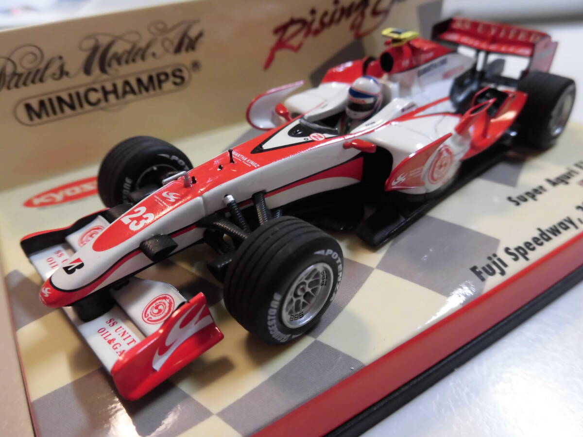 スーパーアグリ　F1　ショーカー　富士スピードウェイ　2007年9月30日　デビッドソン　【PMA　ミニチャンプス　1/43　F1ミニカー】_画像1