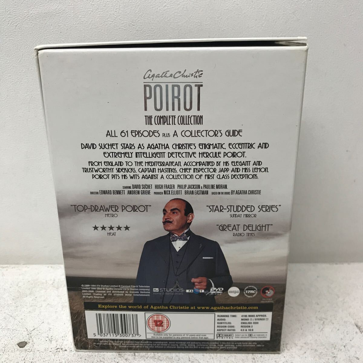 I0322E3 名探偵ポアロ Poirot コンプリートコレクション DVDBOX 61エピソード 輸入盤 国内再生不可 海外ドラマ THE COMPLETE COLLECTION_画像2