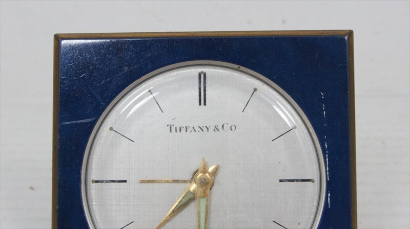 珍品]ティファニー ゼンマイ式置き時計 アラーム付き 目覚まし時計 
