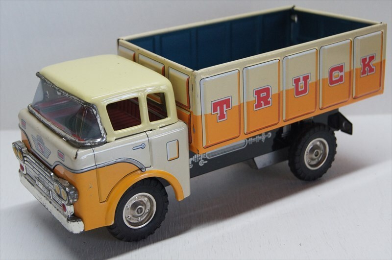 マルサン ROAD SERVICE TRUCK ブリキ フリクション 1960年代 当時物 日本製 日野トラック ロードサービス 箱付 雑貨