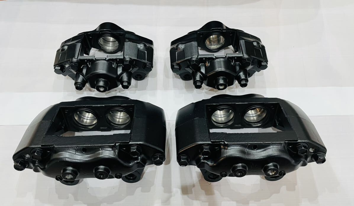 GT-R R32キャリパー OH済 艶消しブラック塗装 シルビア4POT 2POT 油圧サイドR32Z32R33S13S14S15の画像3
