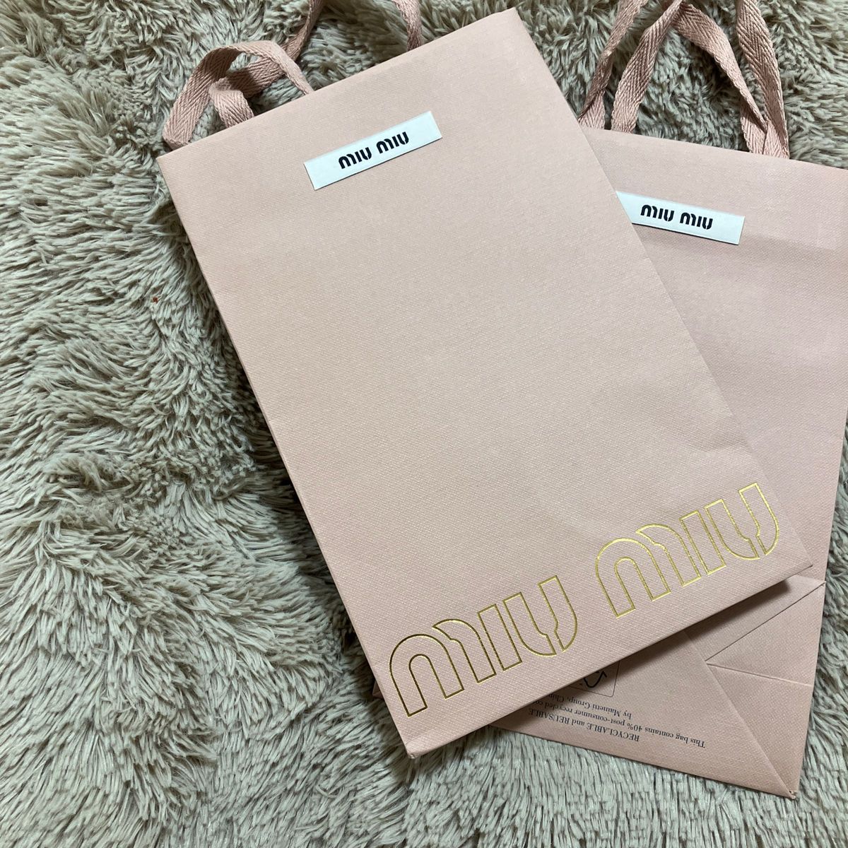 muumuu ショッパー　2枚　　 miumiu