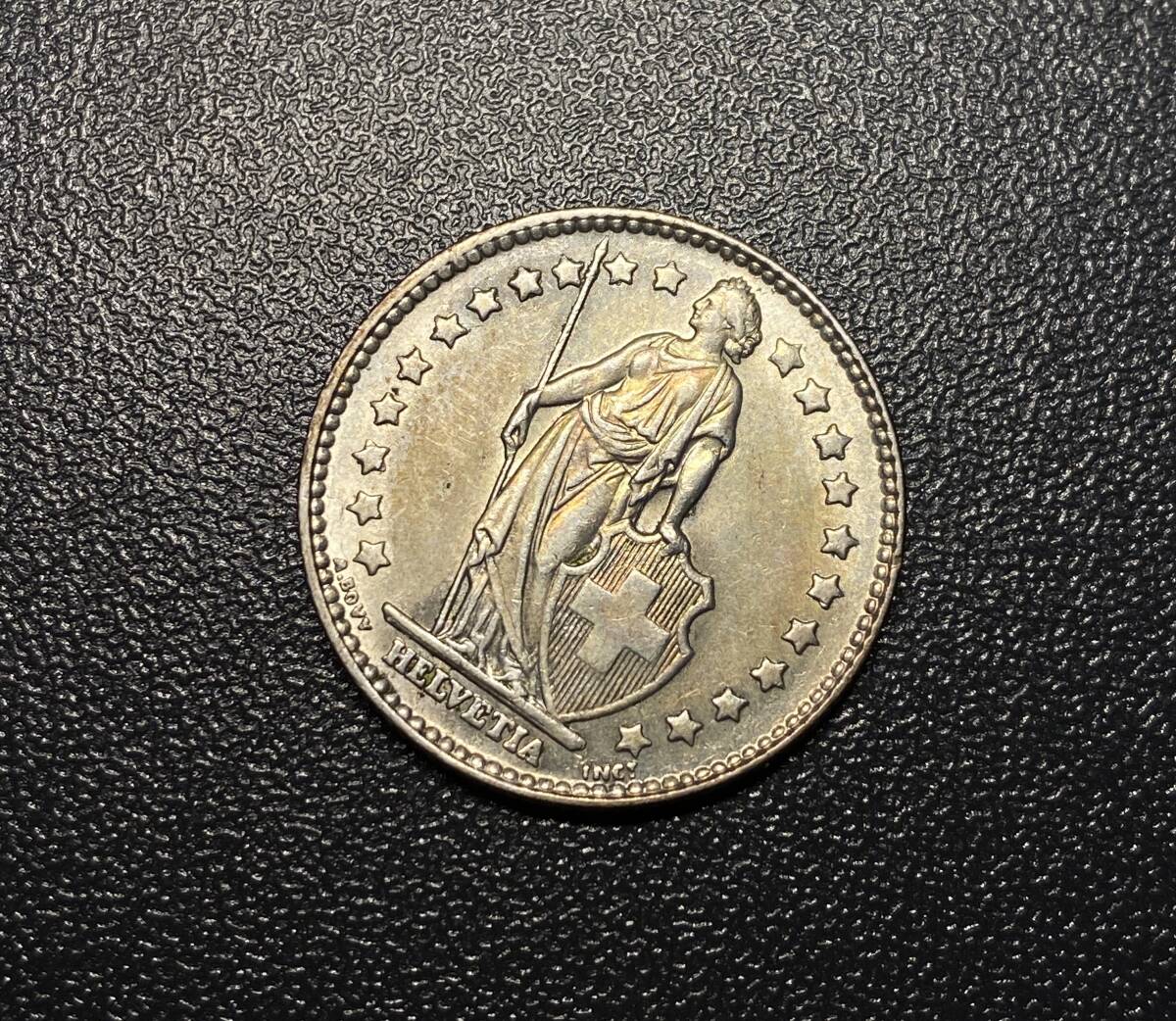 1962スイス1フラン銀貨　極美品　コイン　硬貨　古銭　美品　レア_画像3
