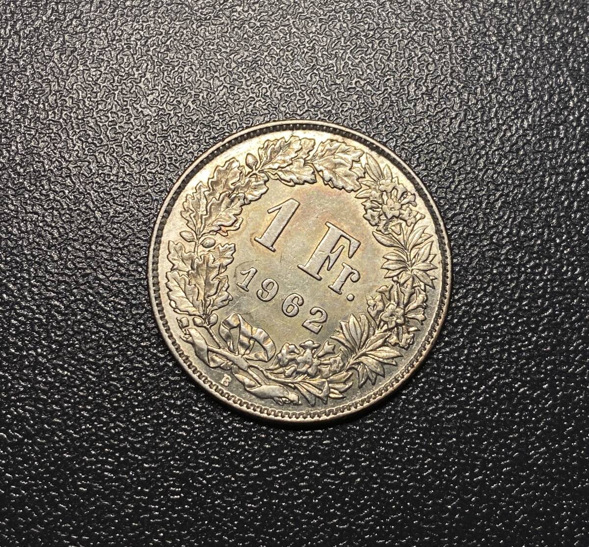 1962スイス1フラン銀貨　極美品　コイン　硬貨　古銭　美品　レア_画像4
