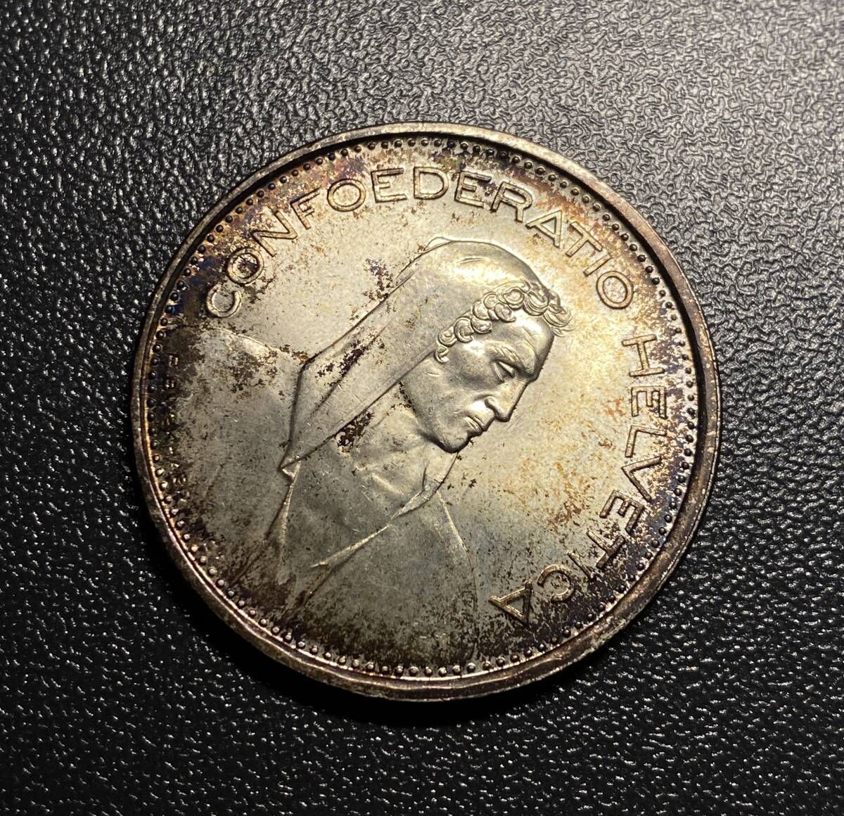 1967スイス5フラン銀貨　未使用　コイン　硬貨　古銭　美品　レア_画像3
