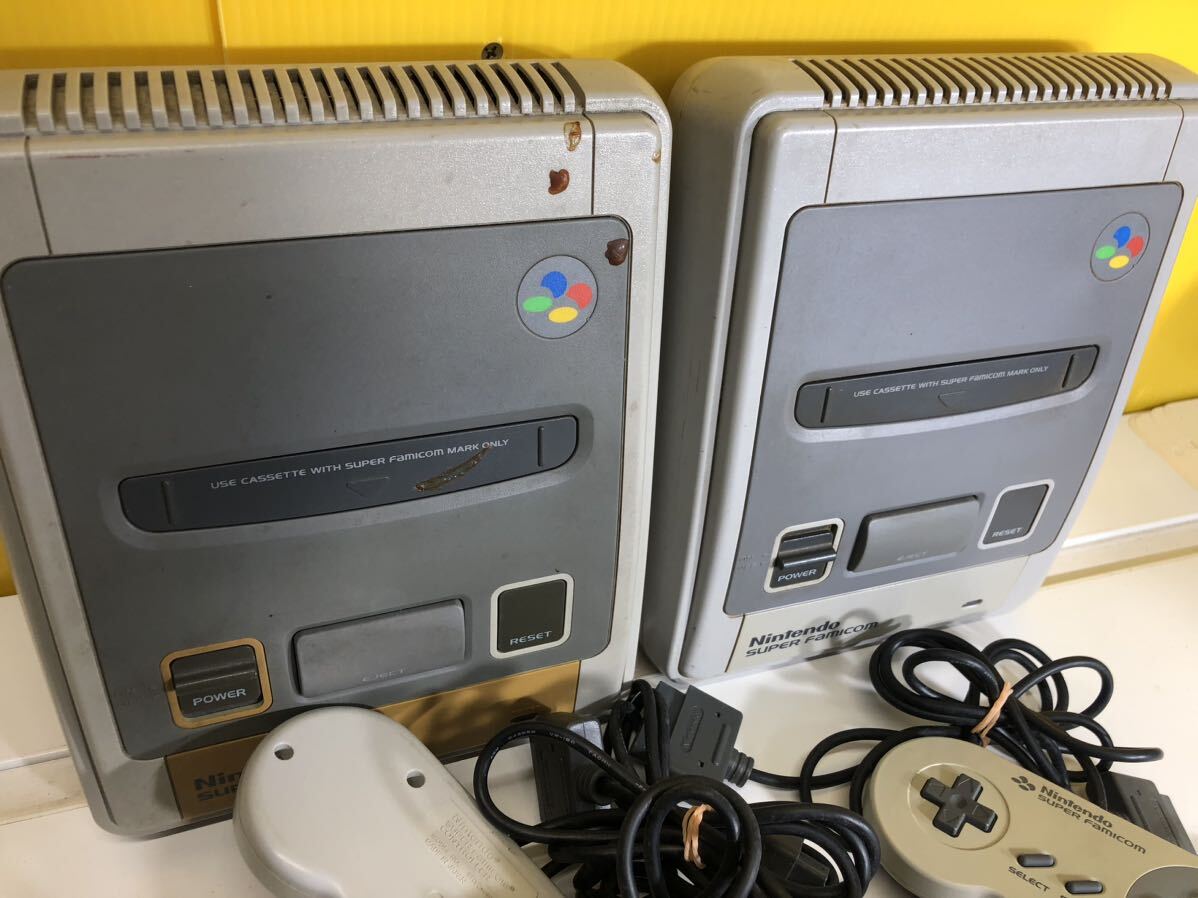 【現状品】中古品　任天堂　コントローラー １６本セット ニンテンドースーパーファミコン本体 ２台　動作未確認　ジャンク品_画像5