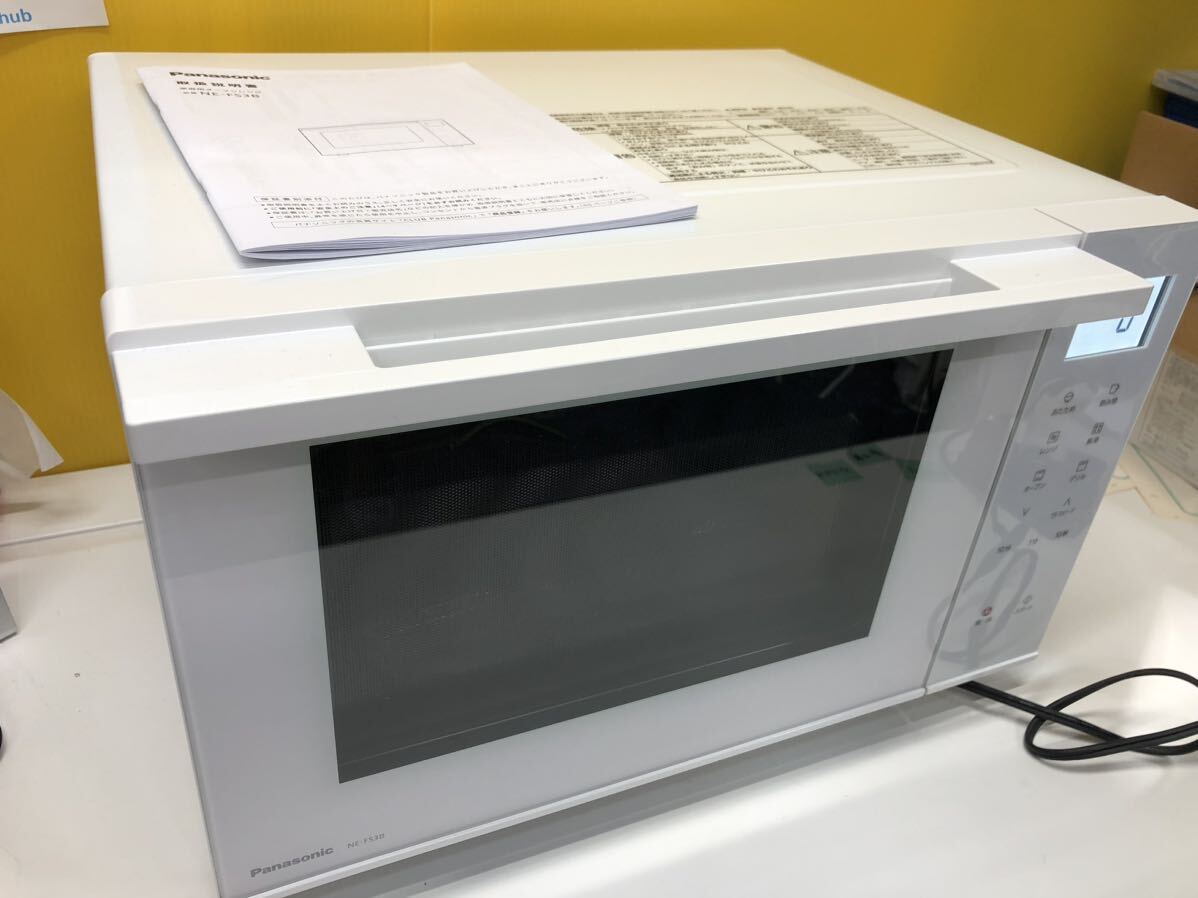 [ present condition goods ] secondhand goods beautiful goods Panasonic Panasonic NE-FS3B-W microwave oven white 2023 year made electrification operation verification ending 