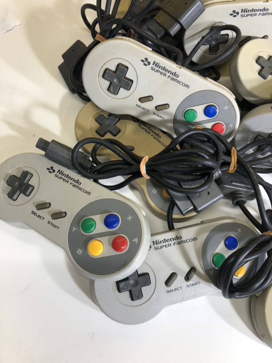 【現状品】中古品　任天堂　コントローラー １６本セット ニンテンドースーパーファミコン本体 ２台　動作未確認　ジャンク品_画像2