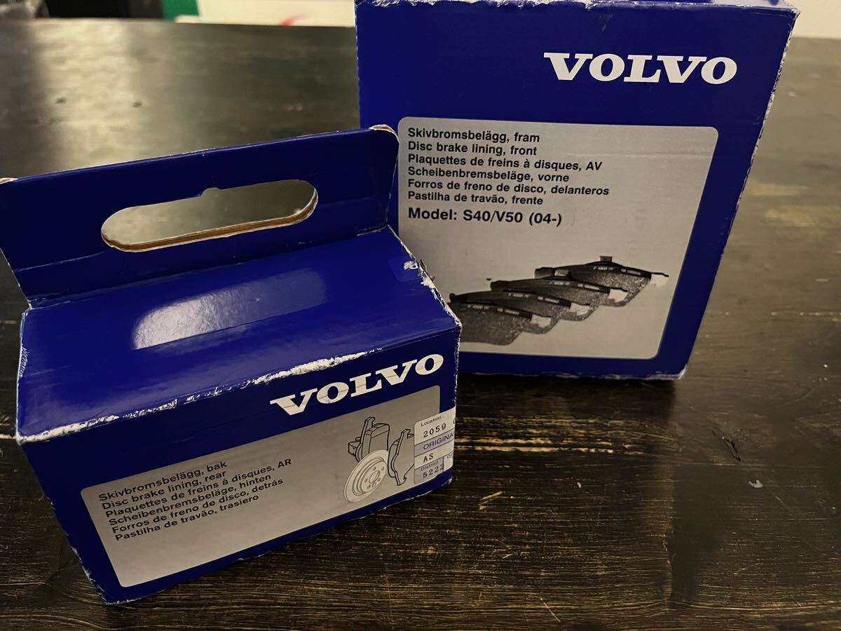  не использовался VOLVO V40 и т.п. передний и задний в комплекте оригинальный тормозные накладки комплект 31212184 31341331 накладка Volvo тормозные накладки 