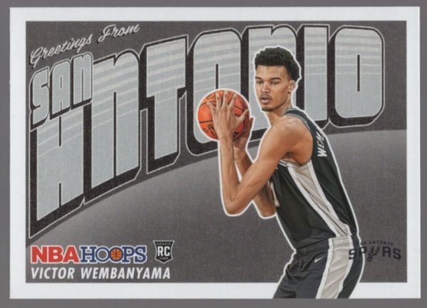 23-24 Panini Hoops Rookie Greetings Victor Wembanyamaの画像1