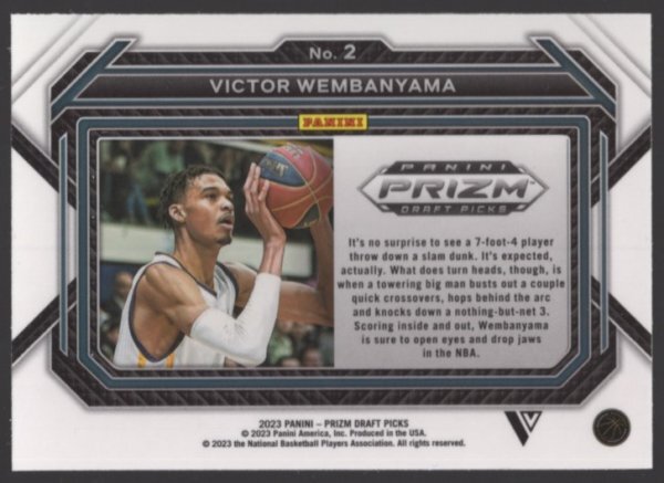 23-24 Panini Prizm Draft Variation Victor Wembanyama RCの画像2