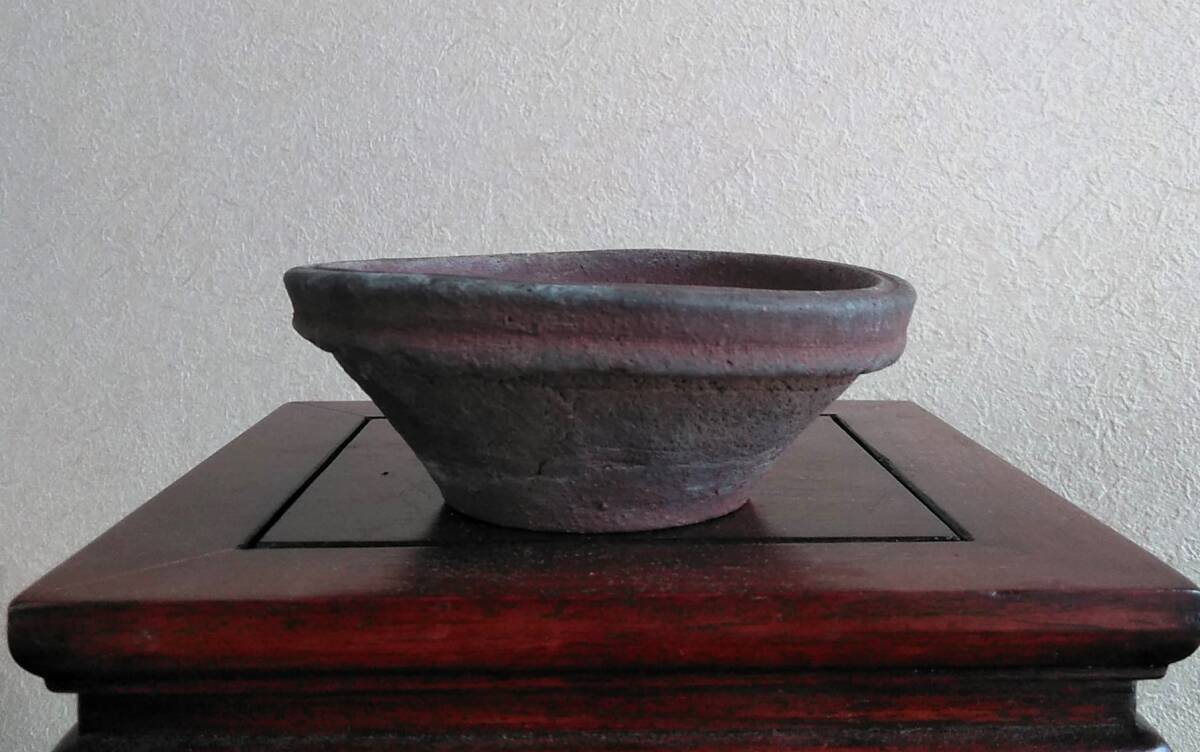 十王堂松泉 盆栽鉢 12.5x12x4.5cm 希少 逸品鉢 山秋 素晴らしい出来栄え！！_画像2