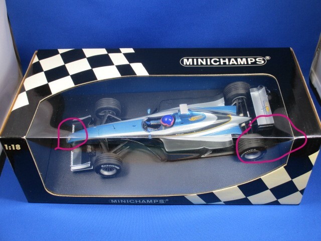 ★BAR 01 SUPERTEC Test car ジャック・ビルニューブ 1999 (180990120) 　 1/18 　 　 Minichamps製 　(管:MC-051)_画像2