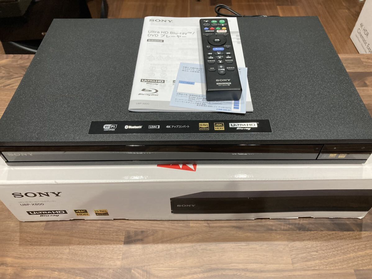 【美品】SONY UBP-X800　4K Ultra HD ブルーレイプレーヤー_画像1