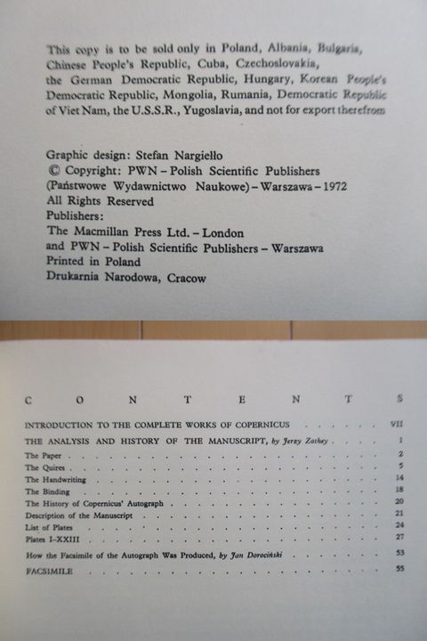 NICHOLAS COPERNICUS complete works vol.1 Polish Academy of Science 1972年 洋書 ニコラウス・コペルニクス 天文学 - 天文、宇宙 NICHOLAS COPERNICUS complete works vol.1 Polish Academy of Science 1972年 洋書 ニコラウス・コペルニクス 天文学 - 天文、宇宙