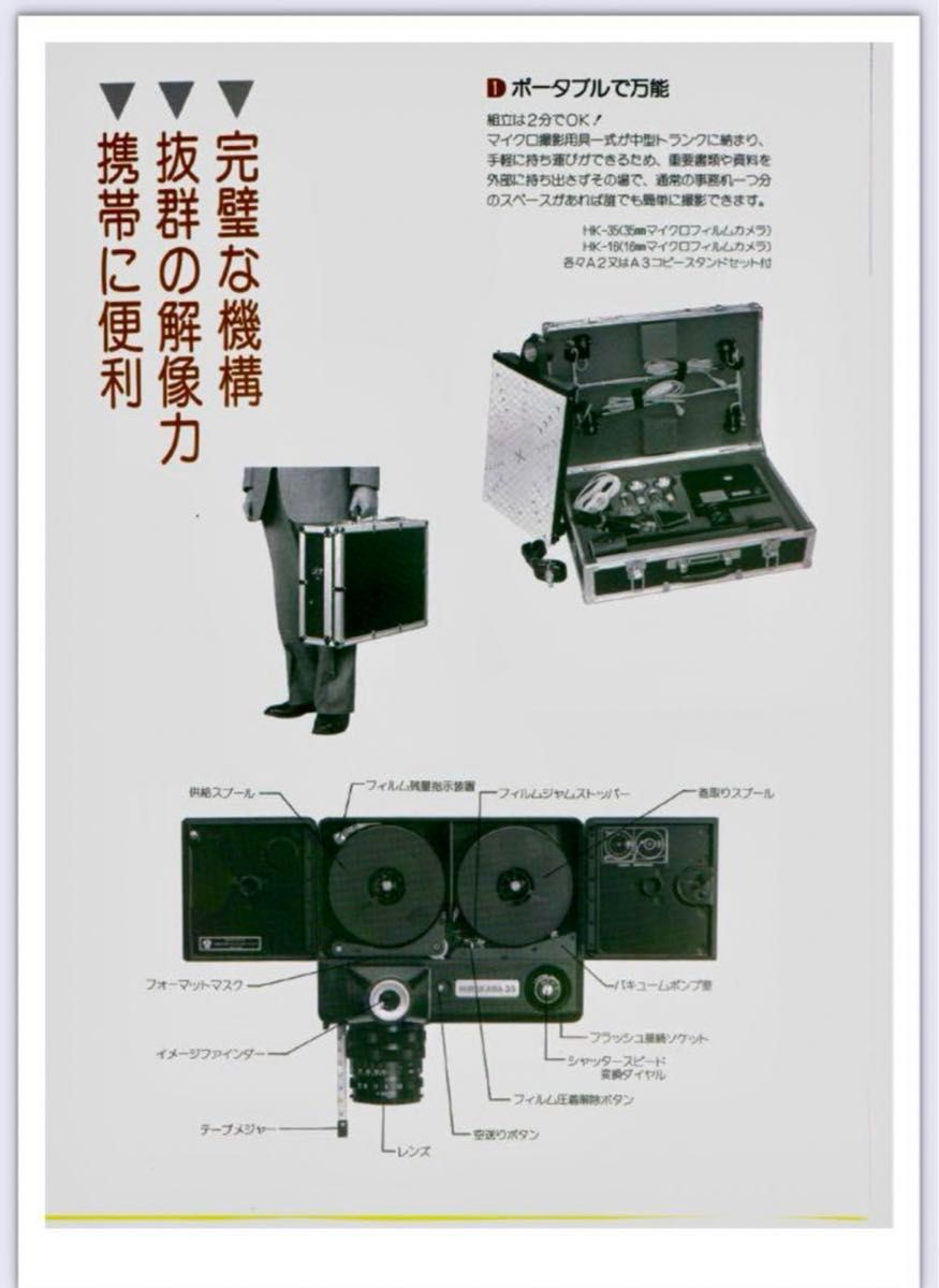 HK-35平床式マイクロカメラコントロールボックス、アタッシュケース付き