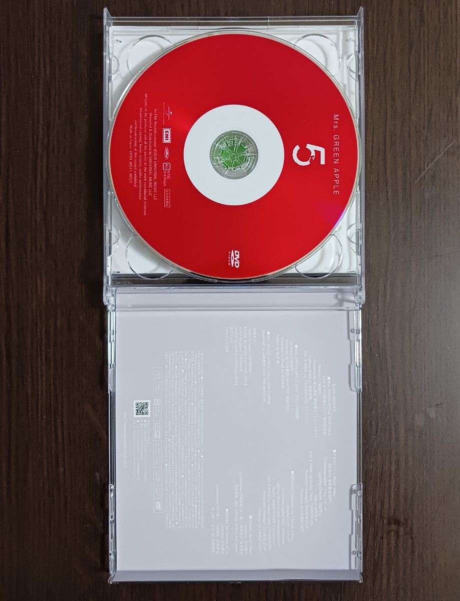 Mrs.GREEN APPLE「5  初回限定盤CD+DVD付」激レア品! DVDは見ごたえ満足!! 超必見です!!!