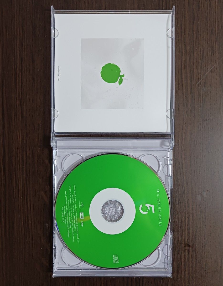 Mrs.GREEN APPLE「5  初回限定盤CD+DVD付」激レア品! DVDは見ごたえ満足!! 超必見です!!!