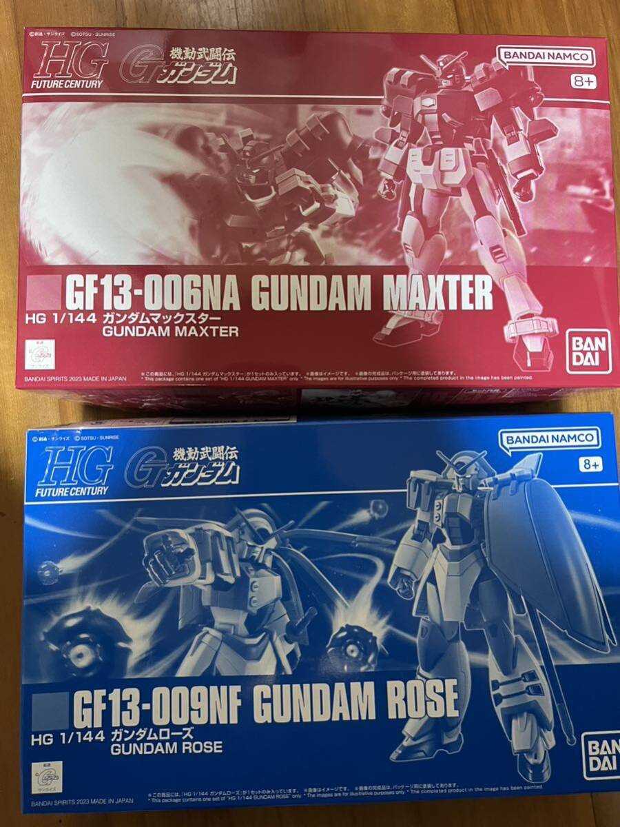 プレミアムバンダイ限定★1/144HGガンダムマックスター、ガンダムローズ未組立２体セット★機動武闘伝Gガンダム