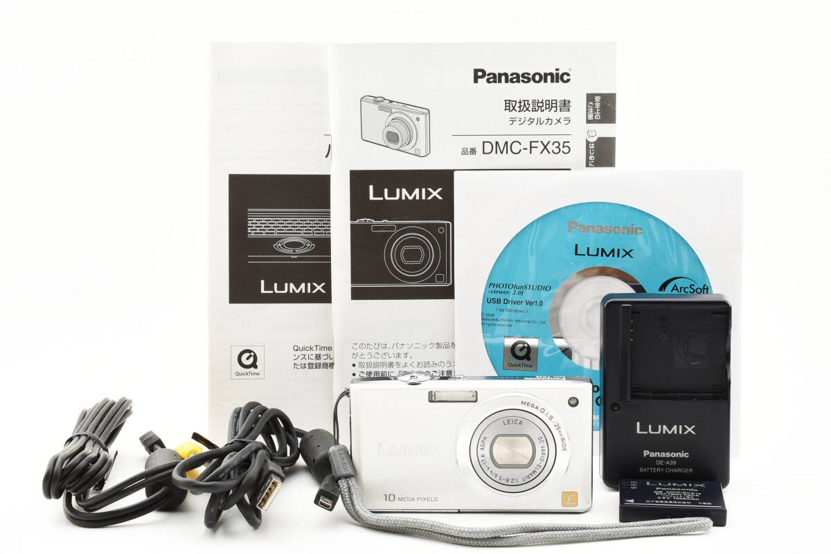 ★☆美品★ Panasonic パナソニック LUMIX DMC-FX35 コンパクト デジカメ DC VARIO-ELMARIT 1:2.8-5.6/4.4-17.6 ASPH.#240344_画像1