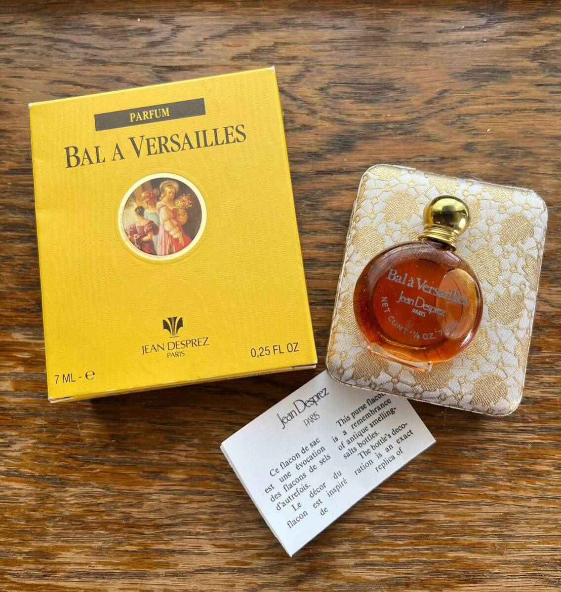 バラ ベルサイユ ジャンデプレ 香水 パルファム 7.5ml 未開封 Jean Desprez Versailles PARFUMの画像8