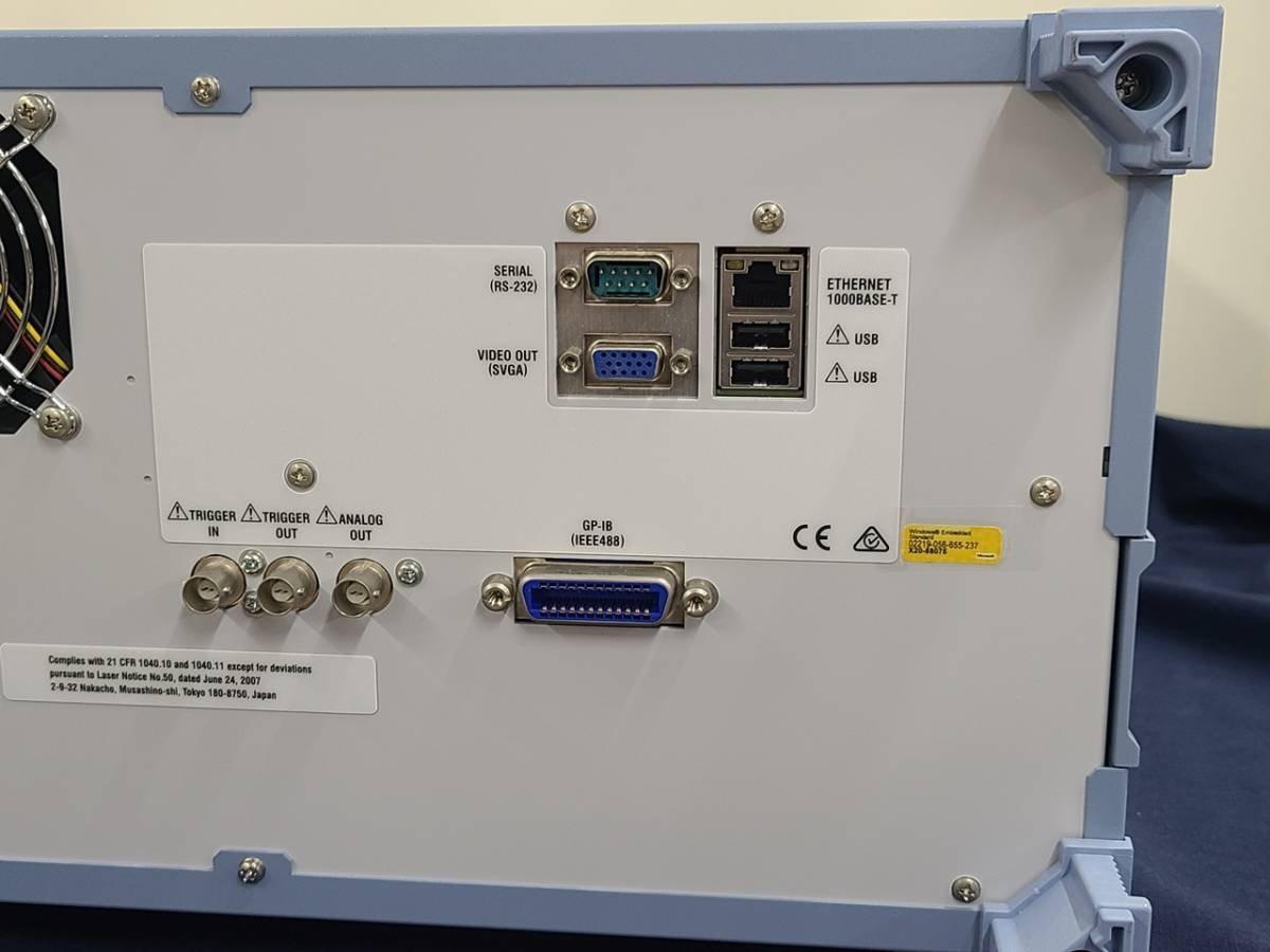 YOKOGAWA AQ6370D Optical Spectrum Analyzer 600-1700nm AQ6370D-12-L1-D/FC/RFC 光スペクトラムアナライザ_画像8