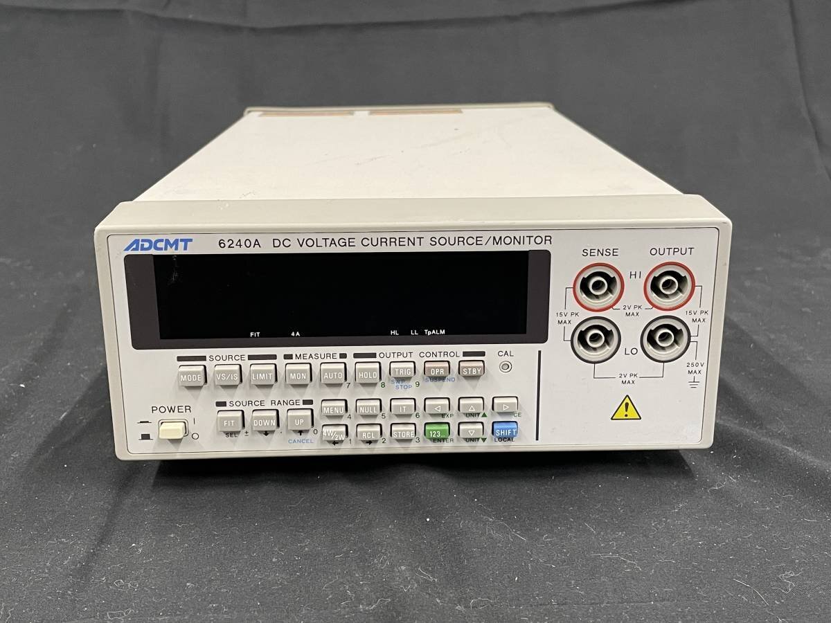 ADCMT 6240A DC VOLTAGE CURRENT SOURCE/MONITOR 直流電圧電流発生器 [0033]_画像1