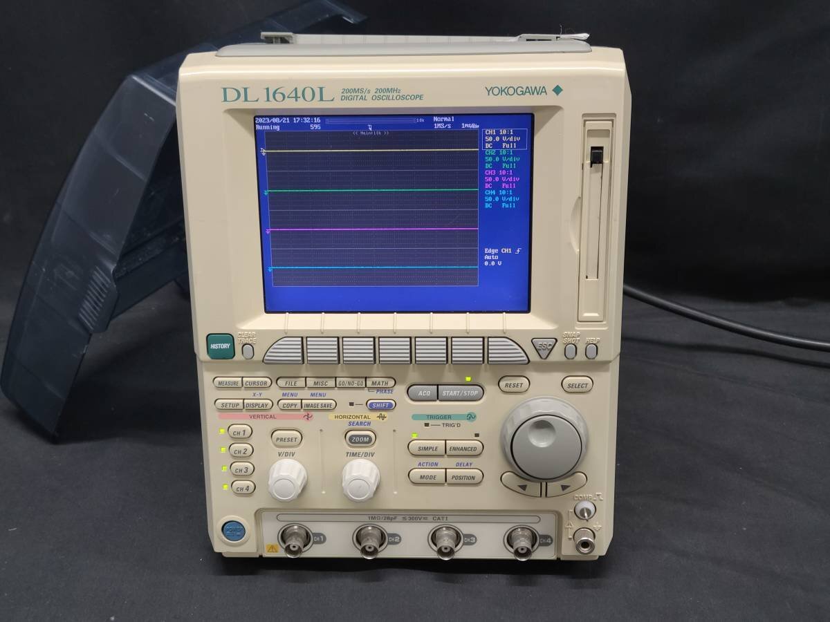 「正常動作」YOKOGAWA DL1640L DIGITAL OSCILLOSCOPE 横河計測 701620-AC-M-J3/B5/P4/C1/F7/7N デジタルオシロスコープ [5759]_画像2