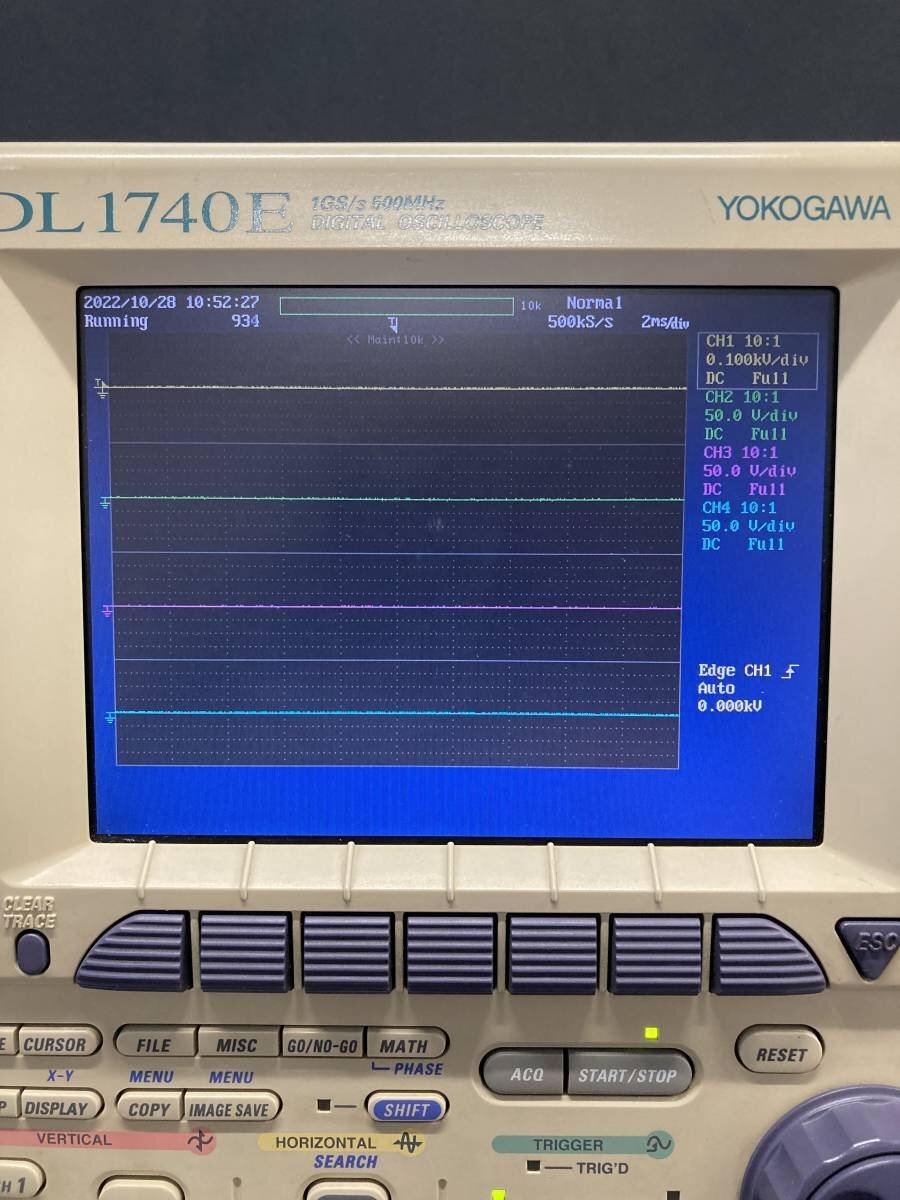 YOKOGAWA DL1740E/701730-M-J1/B5/P4/C10/F5 DIGITAL OSCILLOSCOPE width river digital oscilloscope [4133]