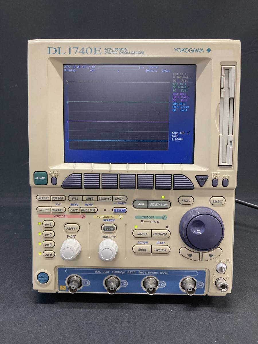 YOKOGAWA DL1740E/701730-M-J1/B5/P4/C10/F5 DIGITAL OSCILLOSCOPE width river digital oscilloscope [4133]