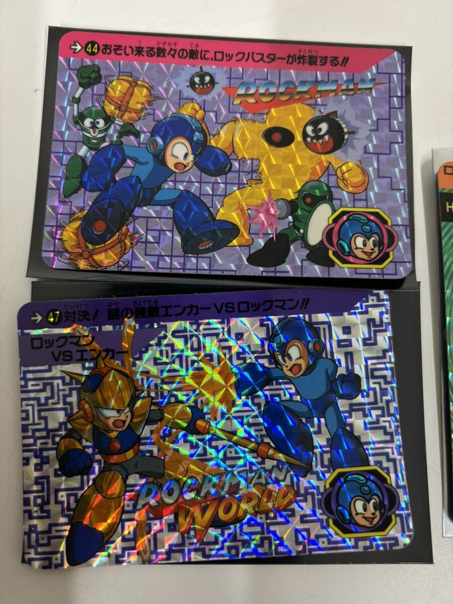 A023 1円スタート★当時物 ロックマン6カードダス 3 枚セット プリズムカード キラ マイナーカード トレカの画像3