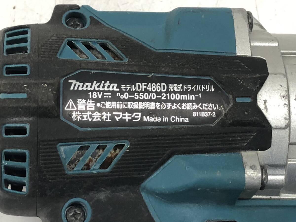 49896★動作確認動画あり★makita マキタ 充電式ドリルドライバ DF486D 18V バッテリー1個 ダウンライトカッター おまけ色々　）a0315-5-9B_画像7