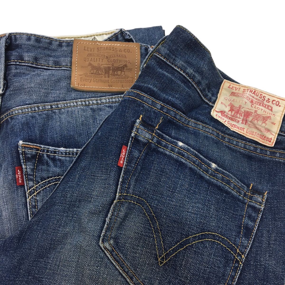 D16 デニム 10本 まとめ売り 大量 Levi's リーバイス 501 505 510 702他 濃紺 ハーフ 含む デニムパンツ ジーパン ジーンズ メンズ 卸売_画像2