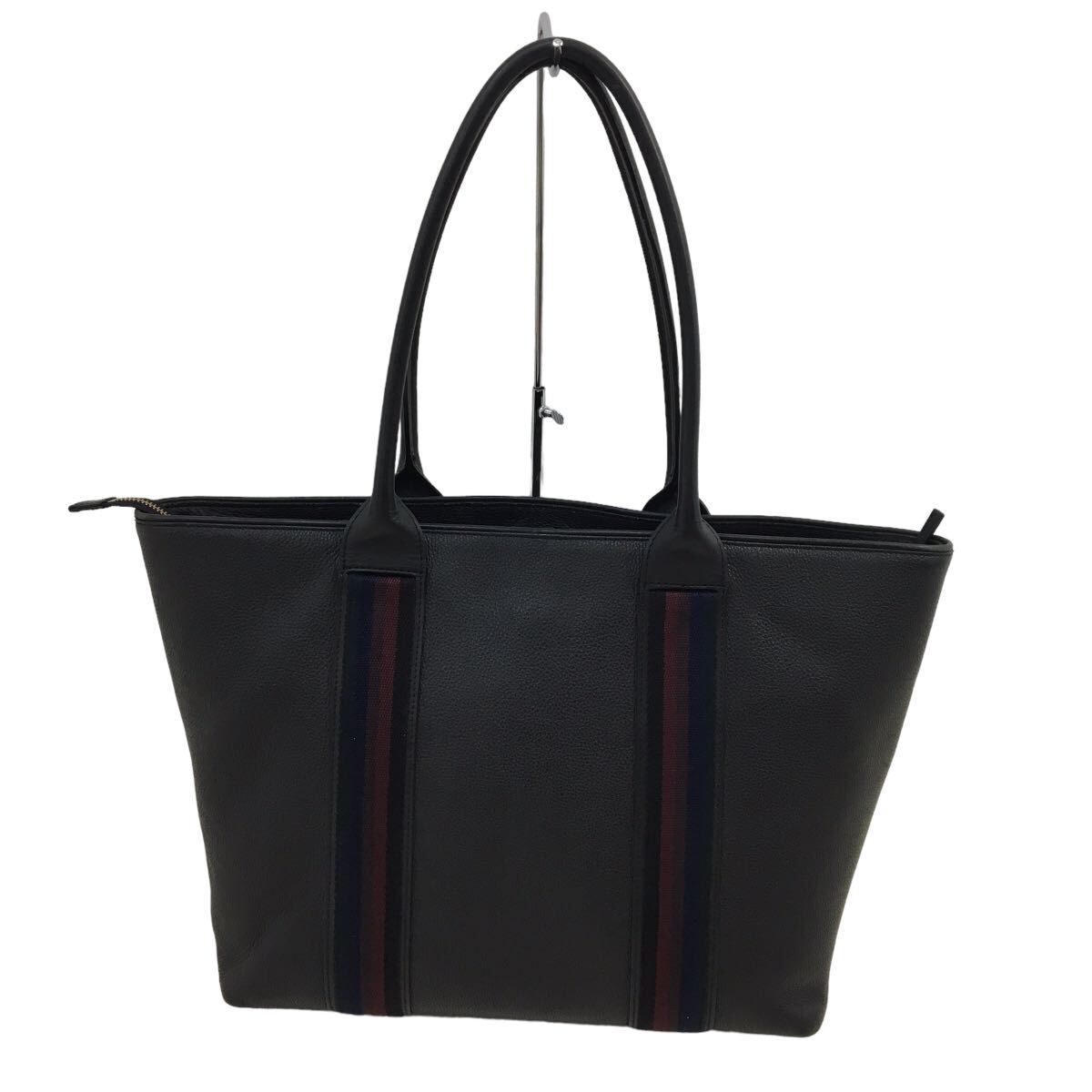 D522 Paul Smith ポールスミス ハンドバッグ 肩掛け レザー かばん カバン 鞄 バッグ BAG 大容量 ブラック 実寸参考_画像4