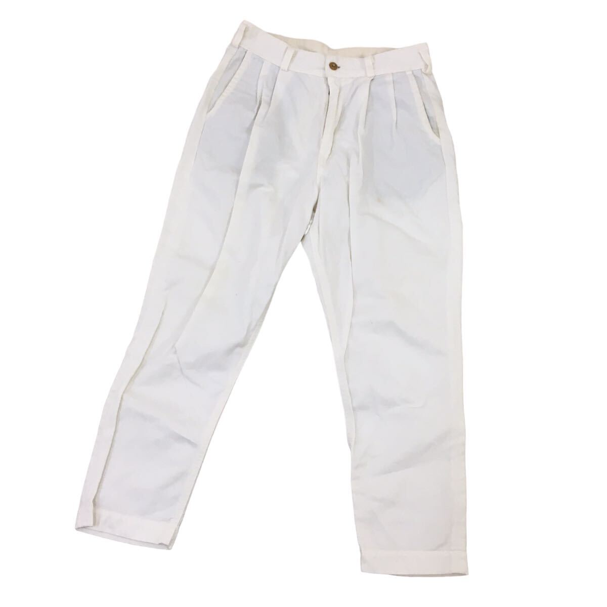 D523 日本製 orSlow オアスロウ パンツ ズボン ボトムス ホワイトパンツ コットン 綿100% ホワイト メンズ S_画像1