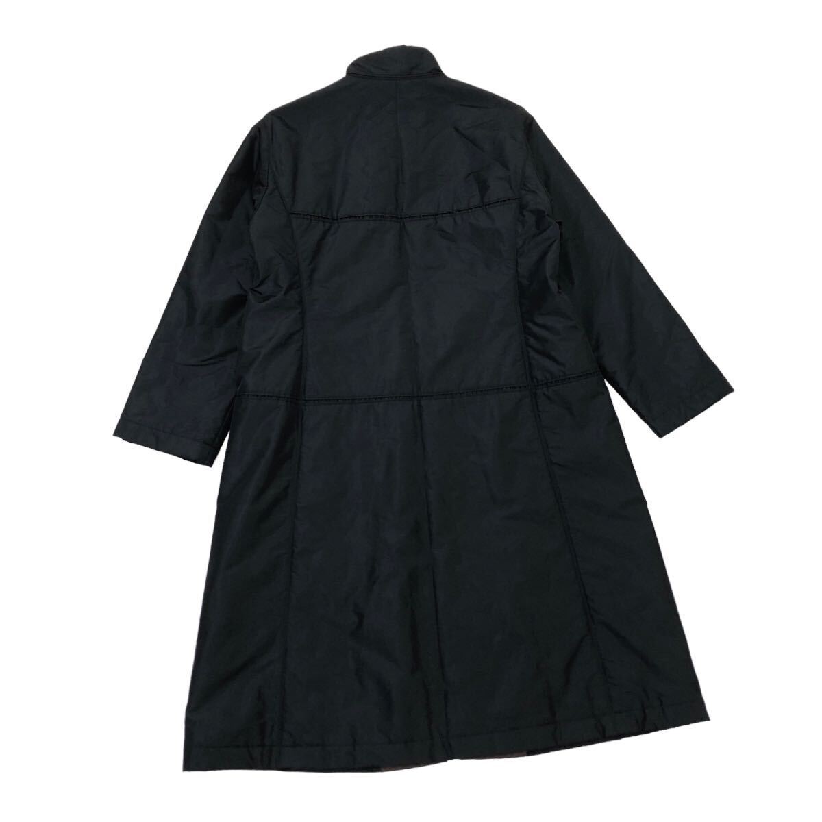 m499-32 HIROKO KOSHINO ヒロココシノ ベスト 付き デザイン 中綿コート コート 上着 羽織り アウター ブラック レディース 11の画像7
