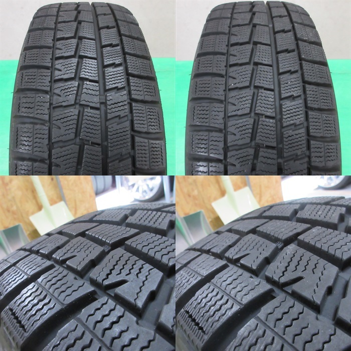 86 BRZ 205/55R16 冬用バリ山スタッドレス 85%-90%山 DUNLOP WINTERMAXX WM01 4本 5穴PCD100 6.5J +47 インプレッサ レクサスCT 中古新潟_画像9