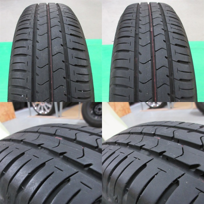 ライフ純正 155/65R13 夏タイヤ 60-70%山 ブリヂストン ECOPIA NH100C 4本 4穴PCD100 4.00B +40 ゼスト ザッツ ホンダ純正 中古新潟_画像9