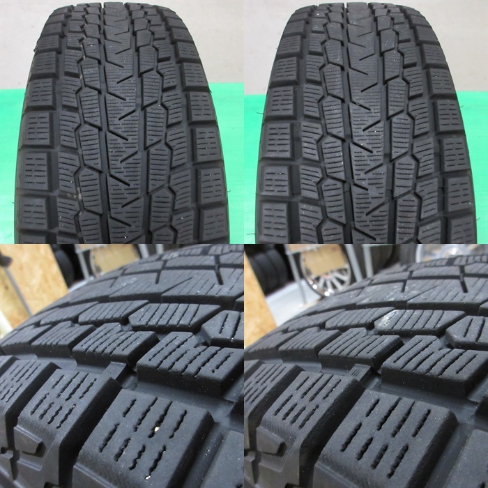 美品 KF系 CX-5純正 225/65R17 冬用2022年バリ山スタッドレス 80%-90%山 ヨコハマ iceGUARD G075 4本 5穴PCD114.3 7J +45 マツダ 中古新潟_画像9