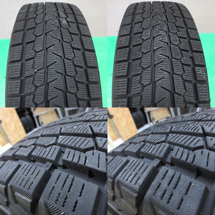 美品 KF系 CX-5純正 225/65R17 冬用2022年バリ山スタッドレス 80%-90%山 ヨコハマ iceGUARD G075 4本 5穴PCD114.3 7J +45 マツダ 中古新潟_画像10