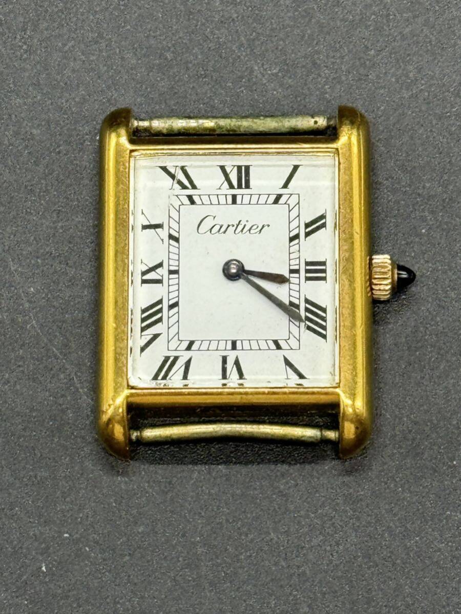 カルティエ Cartier マストタンク 不動品 手巻き 腕時計 _画像1