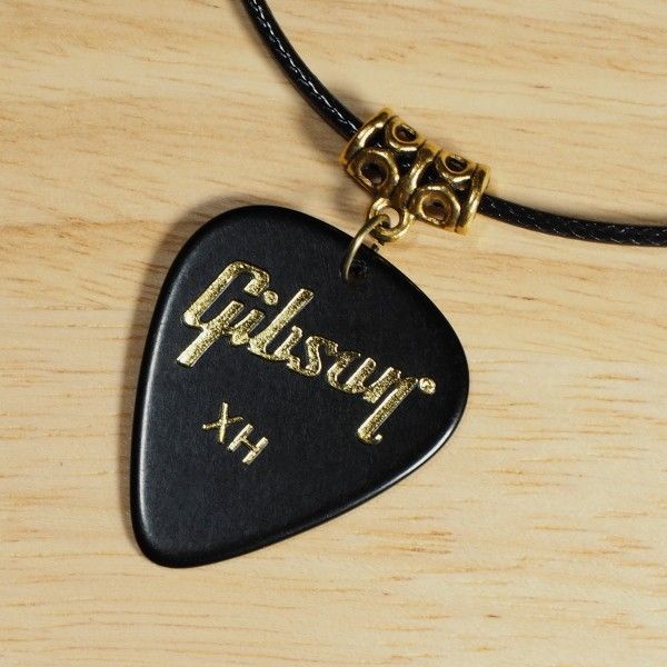 ピック ネックレス レザー ギブソン Gibson ギター e0La