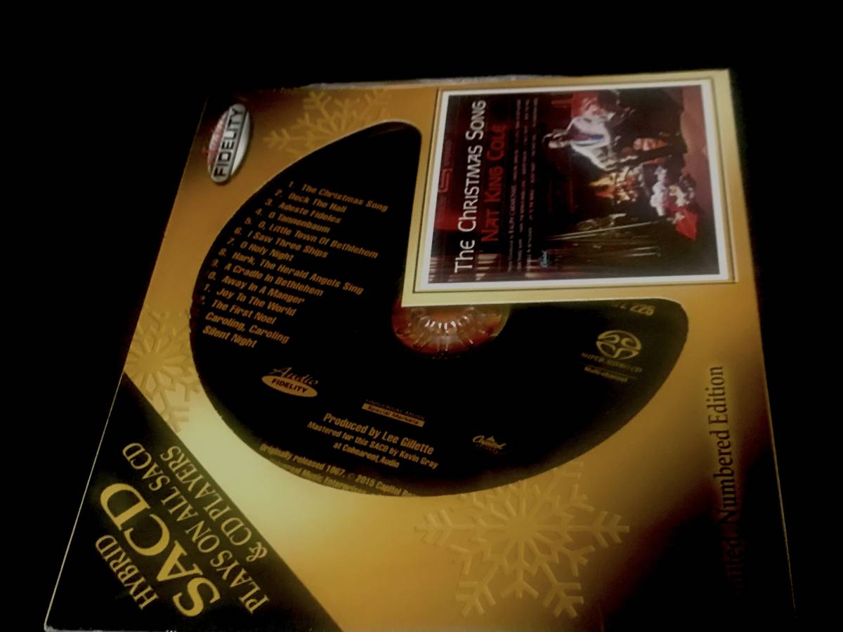 新品 廃盤 SACD Nat King Cole Christmas Song Audio Fidelity Limited Numbered ナット・キング・コール クリスマス KEVIN GRAY _画像3