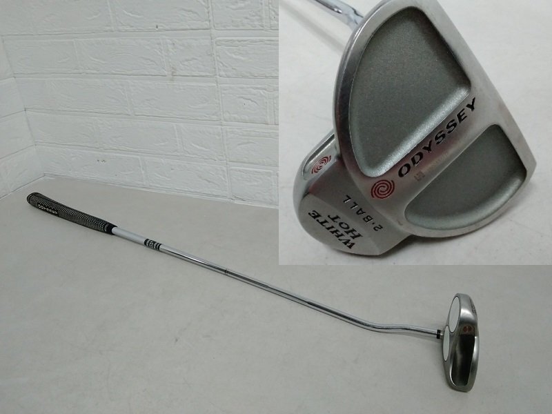 228 ODYSSEY オデッセイ パター 2-ball WHITE HOT 男性 左利き レフティ ゴルフ 全長約860mm