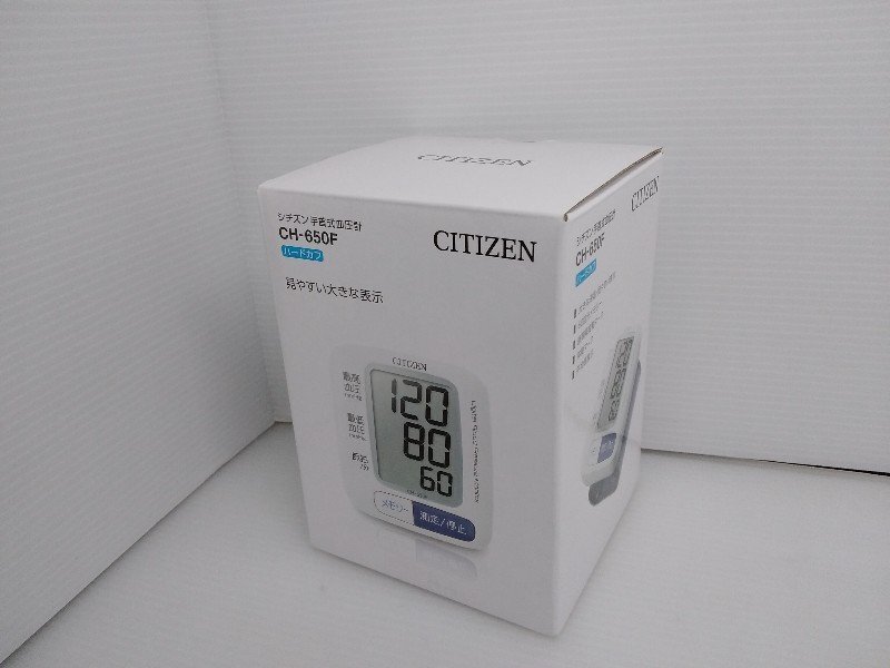  cheap postage unused goods CITIZEN Citizen wrist type hemadynamometer CH-650F hard cuff 2021 year made electron hemadynamometer 