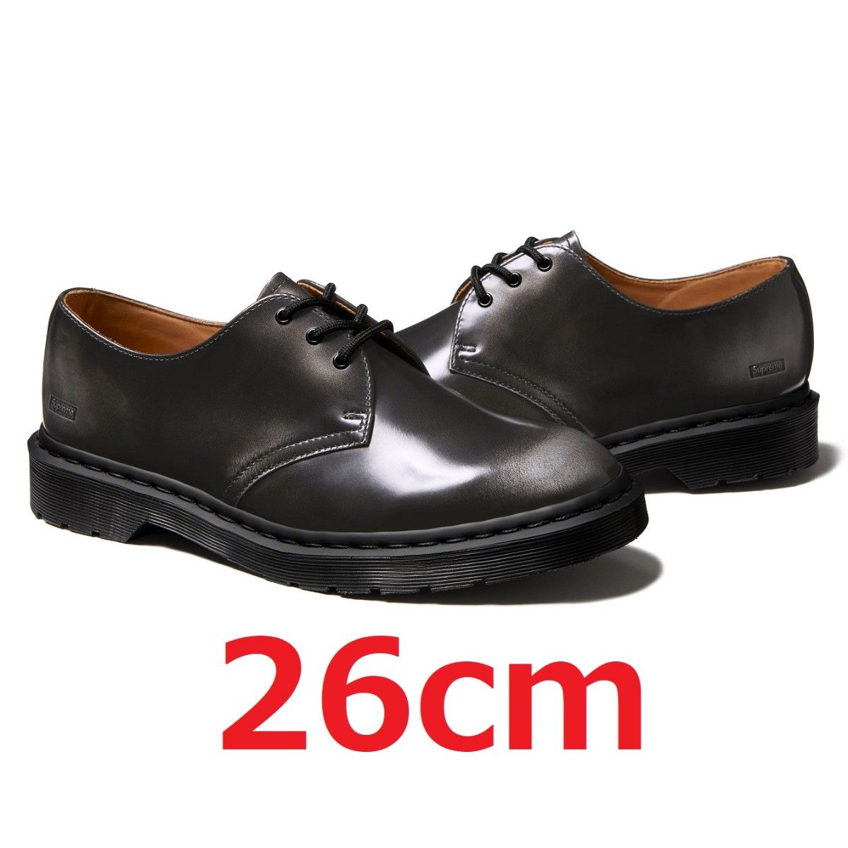 26cm Supreme Dr Martens 1461 3-Eye Shoe Black シュプリーム 26cm Supreme Dr Martens 1461 3-Eye Shoe Black シュプリーム